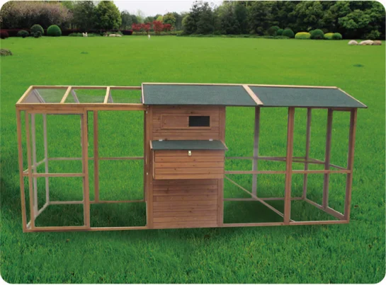Large Solid Sustainable Chinese Fir Spruce Wood Chicken Coop 10-12 Pet House Nesting Box Run for Backyard Hens Chicken House