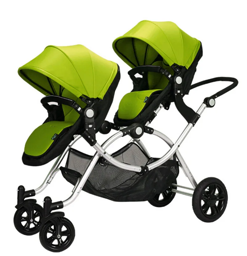 Luxury Revesal Jogging Stroller for Twins Adjustable Durable