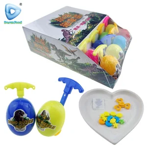 Dinosaur Egg Suitcase Car Toy Candy with Tattoo