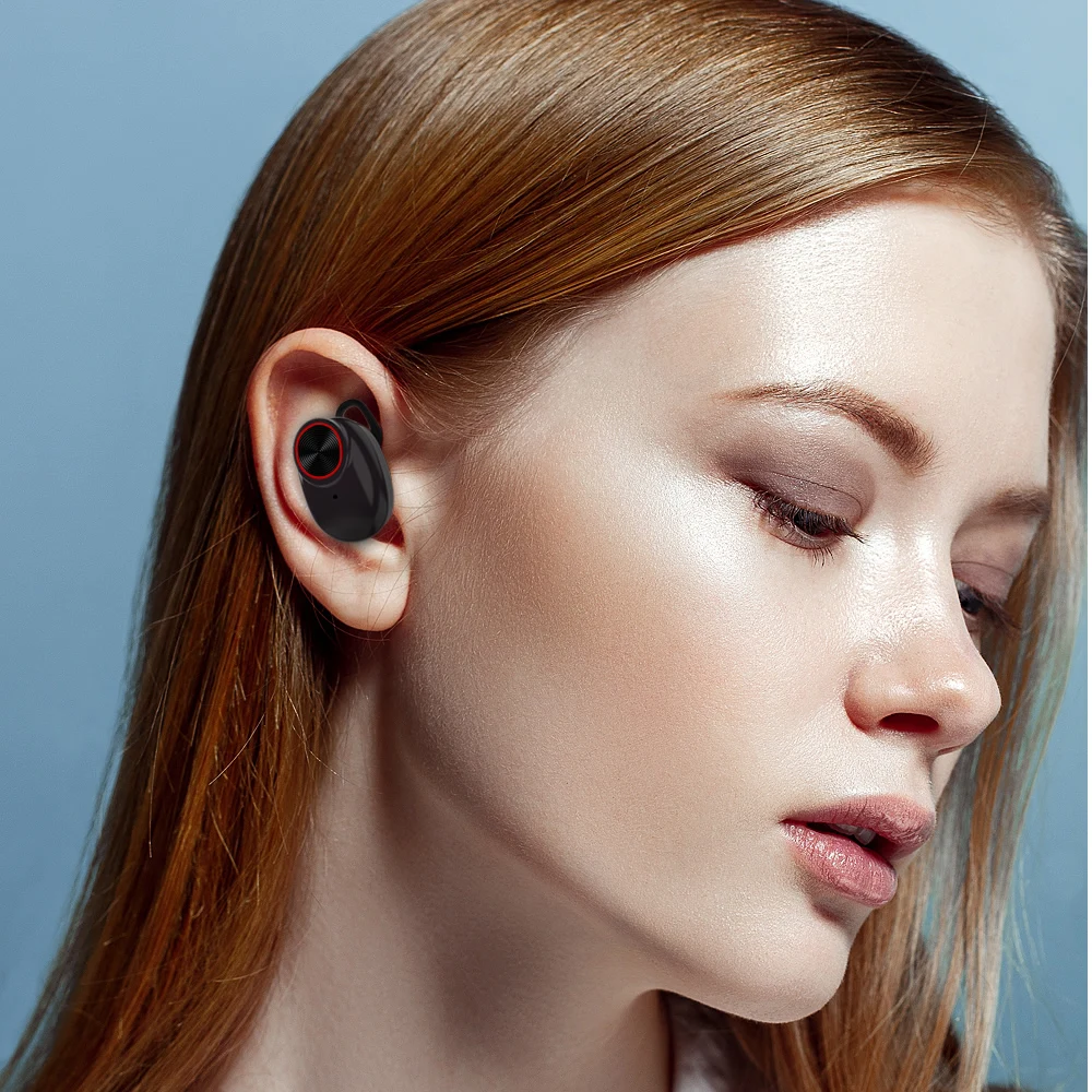 V5 Bluetooth Earphone with Charging Case Noise Cancelling Earbuds Sports Earphone Wireless Earphone for Running