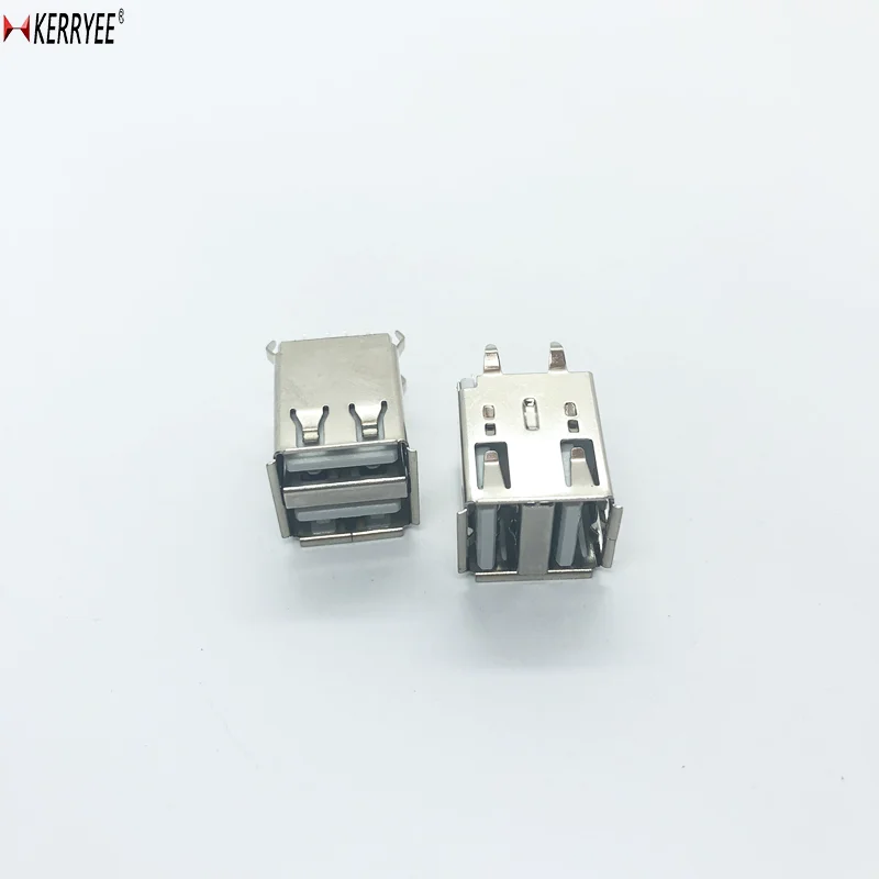 Double Stack 2 Usb Port Female USB 2.0 Connector
