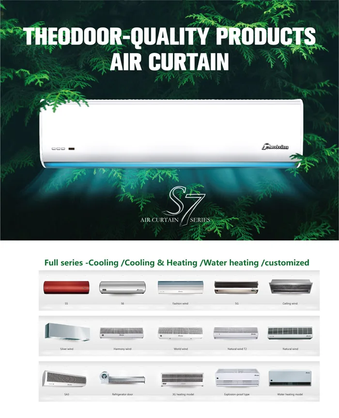 Industrial Air Curtain Over Door Heater with 1 Year Warranty and 60cm or 80cm Size Options