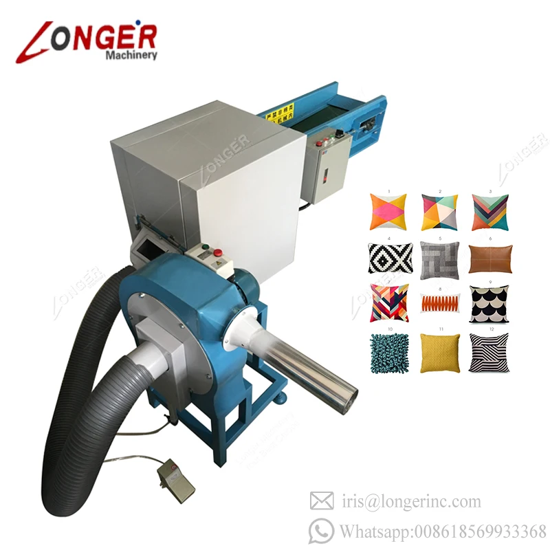 Memory Foam Pillow Making Machine Cushion Ball Fiber Cotton Broken Sponge Filling Machine for Pillow