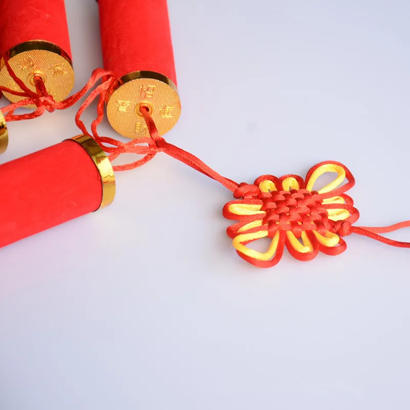 Source Traditional Chinese New Year Decoration Fabric Firecrackers