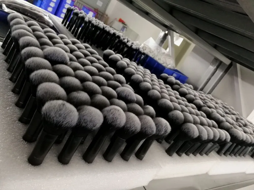 
 Оптовая продажа, Кисть для макияжа из козьей шерсти с индивидуальным логотипом  