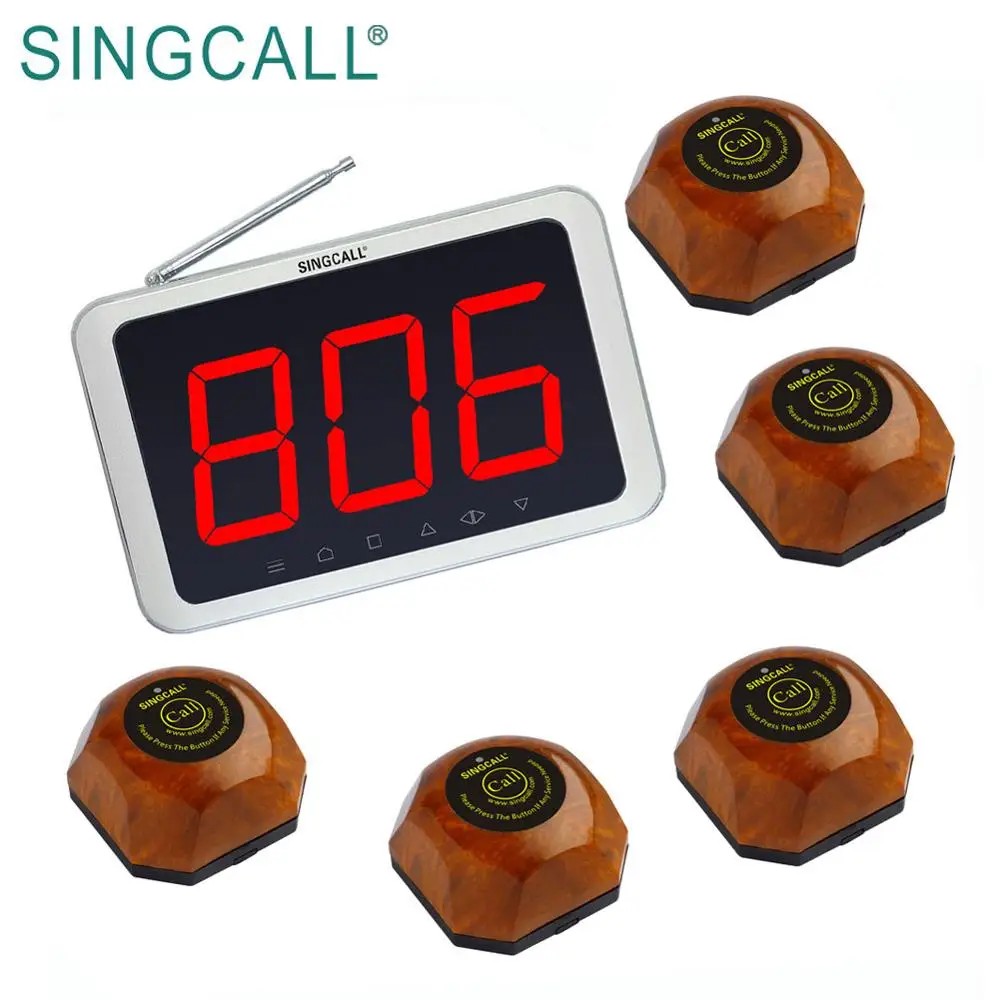 SINGCALL Waiter Service Button Beeper Restaurant System