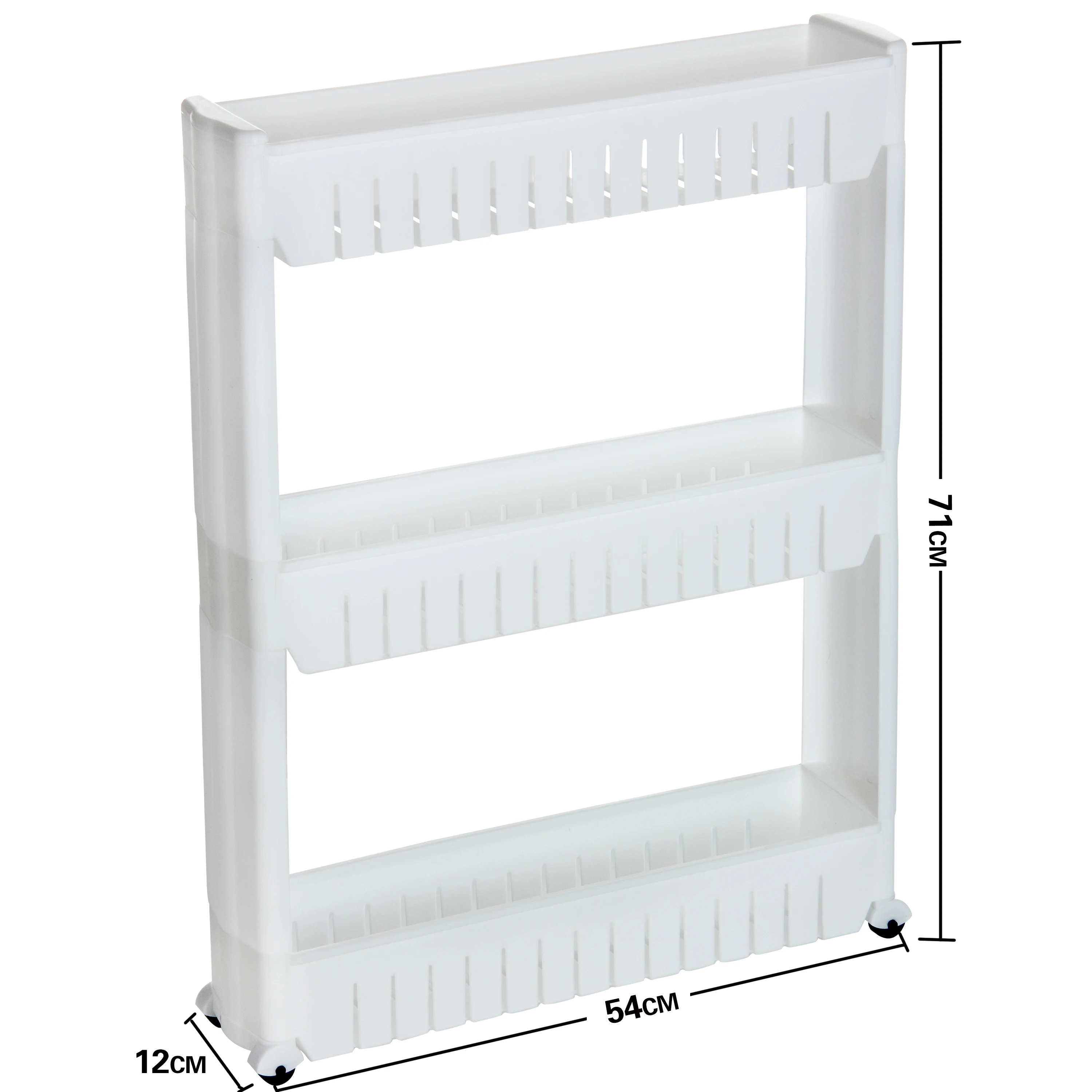 3 Tier Slim Slide Out Pantry Storage Storage Cart for Laundry and Bathroom and Kitchen