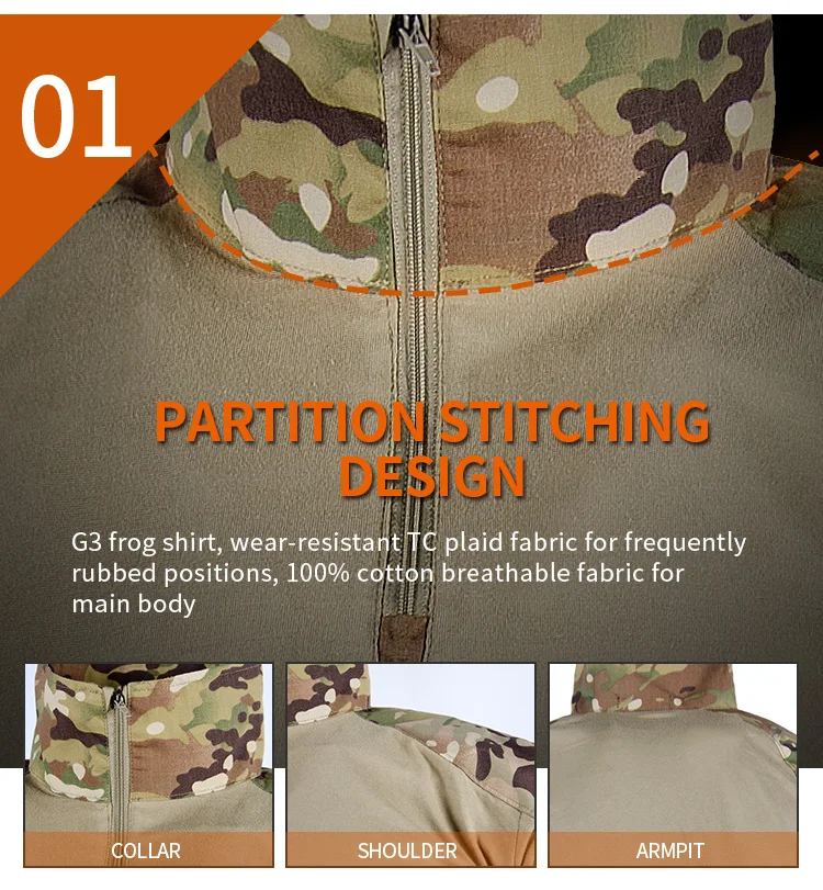 Outdoor Multicam Clothing Tactical Combat Uniform Shirt And Pants ...