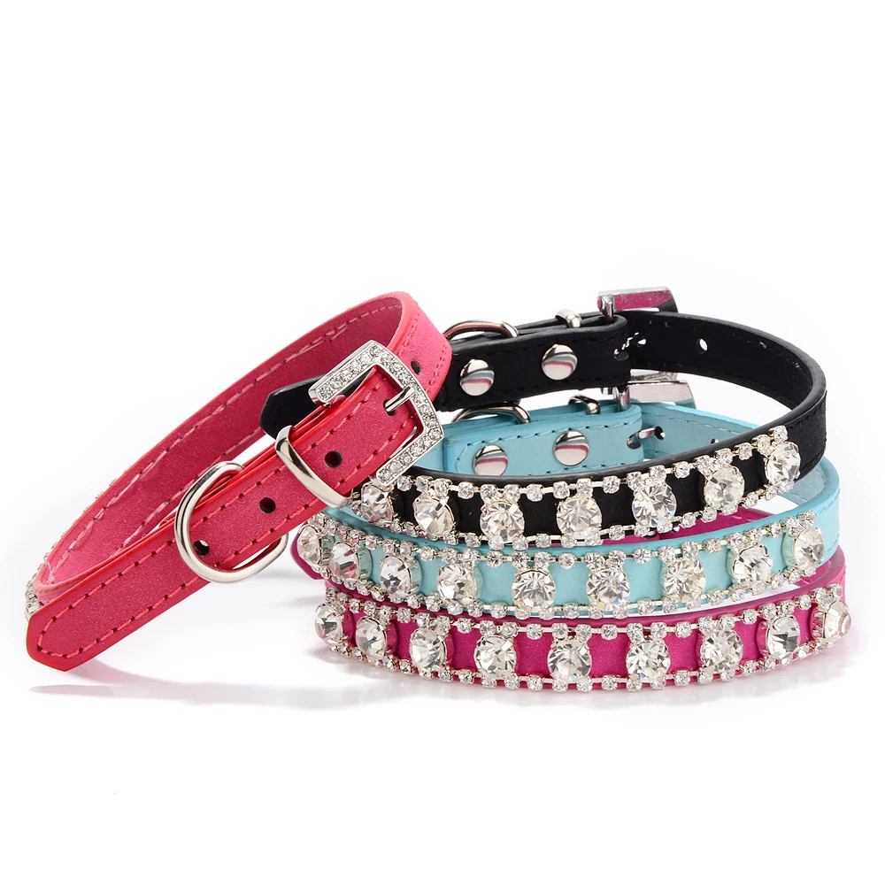diamond studded dog collar