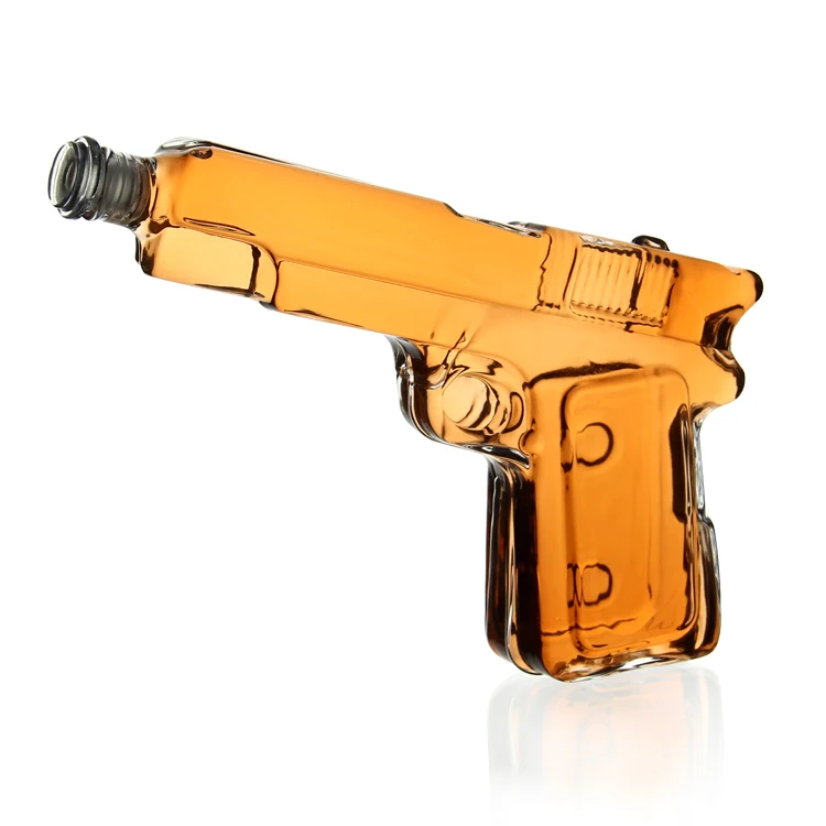 レトロ ピストル型の金平糖瓶？ 拳銃型 ガラス製 こんぺいとう