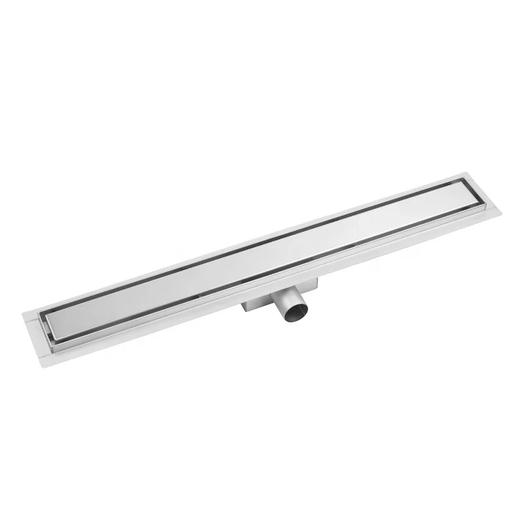 Invisible Shower Drain Linear Tile Floor Side Outlet Shower Drain Channel