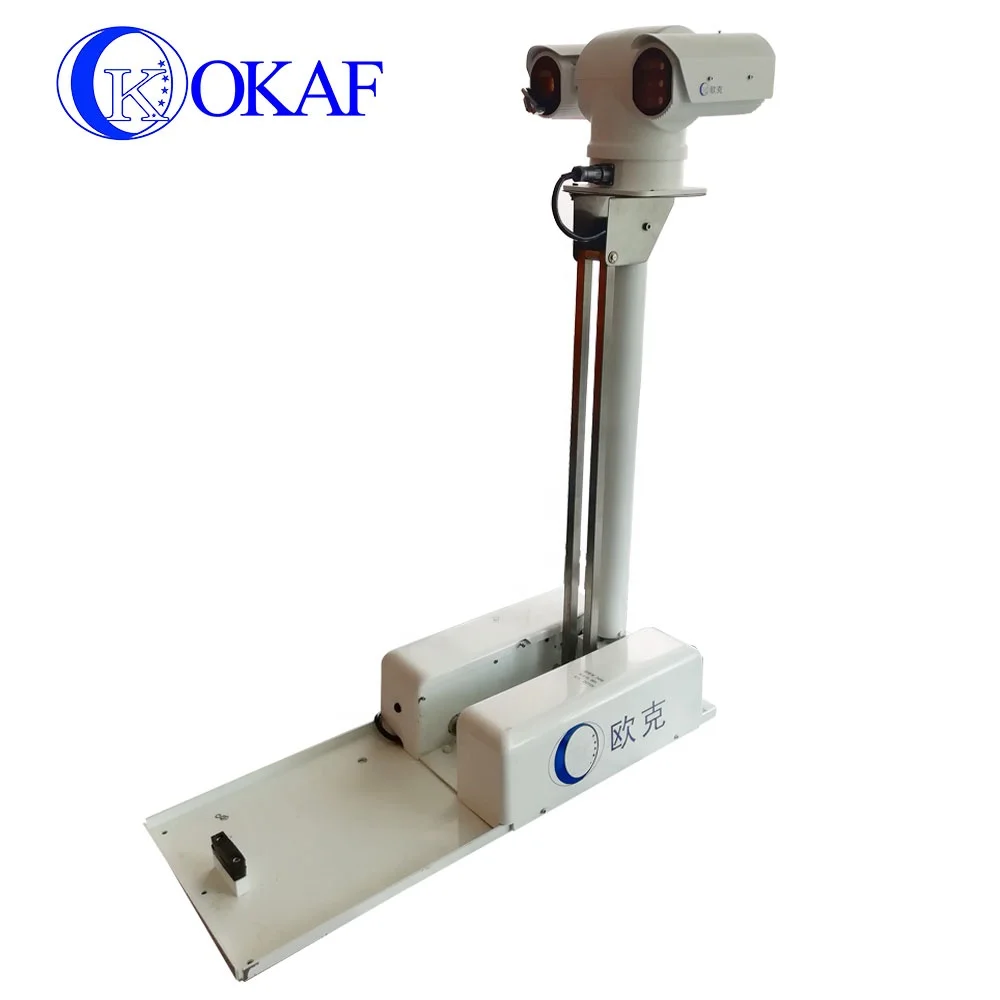 Mobile Video Surveillance System PTZ Camera Tower Vehicle Roof Mount Telescopic Mast