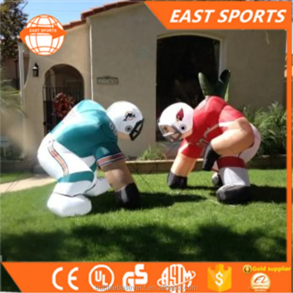 Source Customized Football Player Lawn Figure Nfl Inflatable Bubba Player  on m.