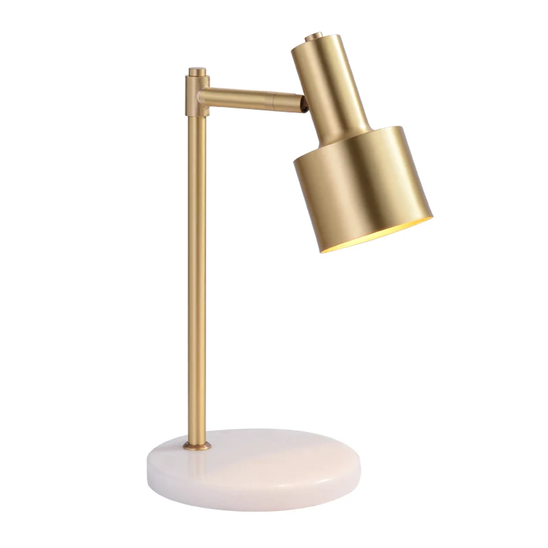 Factory Price Simple Design Table Lamps Home Indoor Eye Protection Decor Brass Copper Table Led Lights