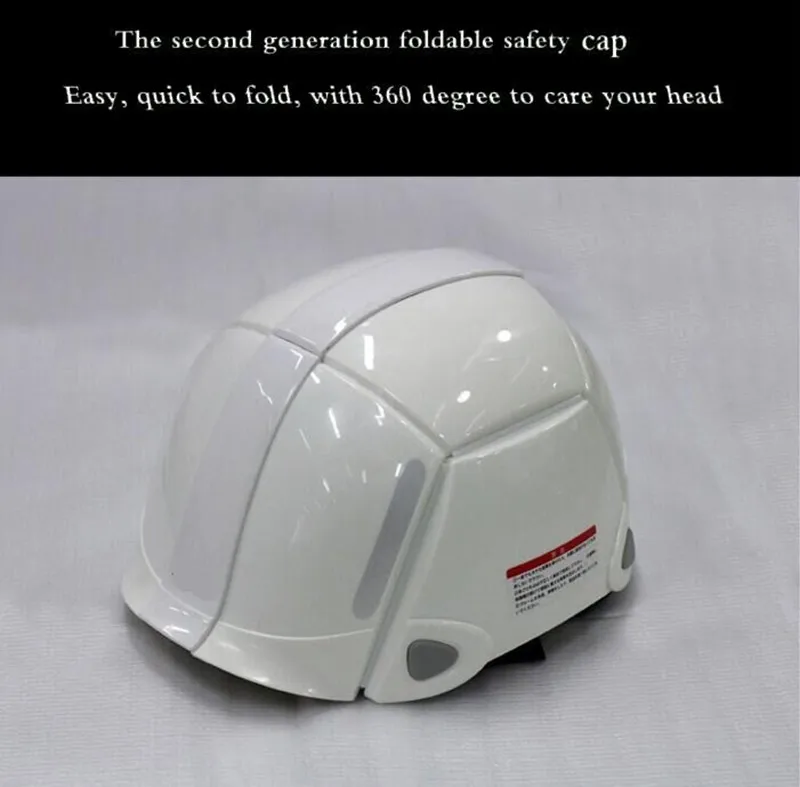 Casco De Seguridad Plegable - Protección Para La Cabeza, Ajustable 47-62 Cm, Ideal Para Emergencias Y Trabajo