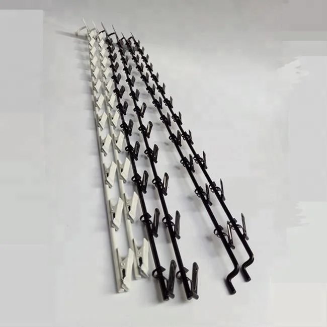 Hanging Potato Chip Rack With 12 Clips 31" L Espresso Metal 