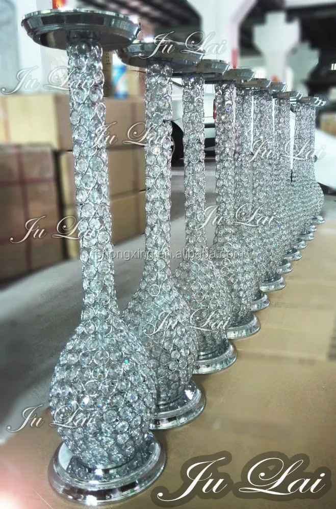 Shining Crystal Wedding Table Centerpieces,Flower Stands For Wedding