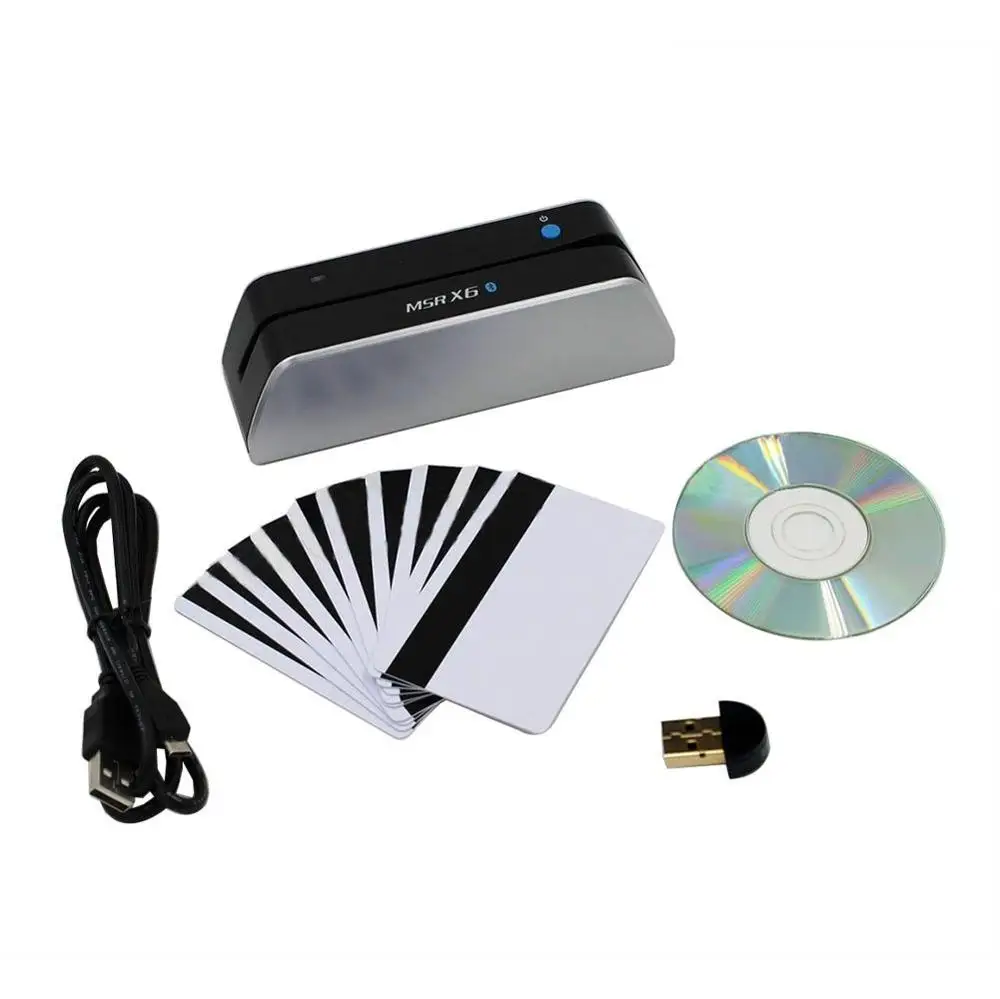 msrx6bt USB-Powered magnetic Card Reader Writer encoder MSR X6BT HiCo 3Track  Windows Mac Android ISO compatible MSRX6| Alibaba.com