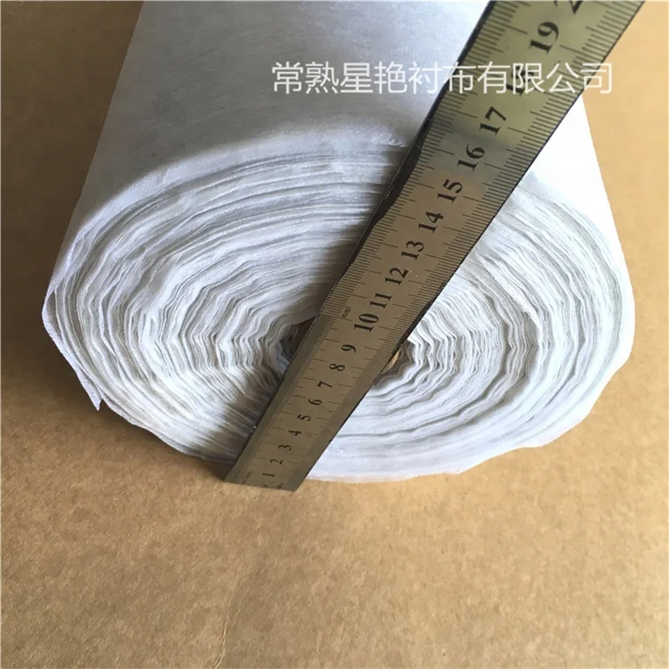 Fusible Paper Non Woven Adhesive Fusing Interfacing Garment Double Dot Interlining