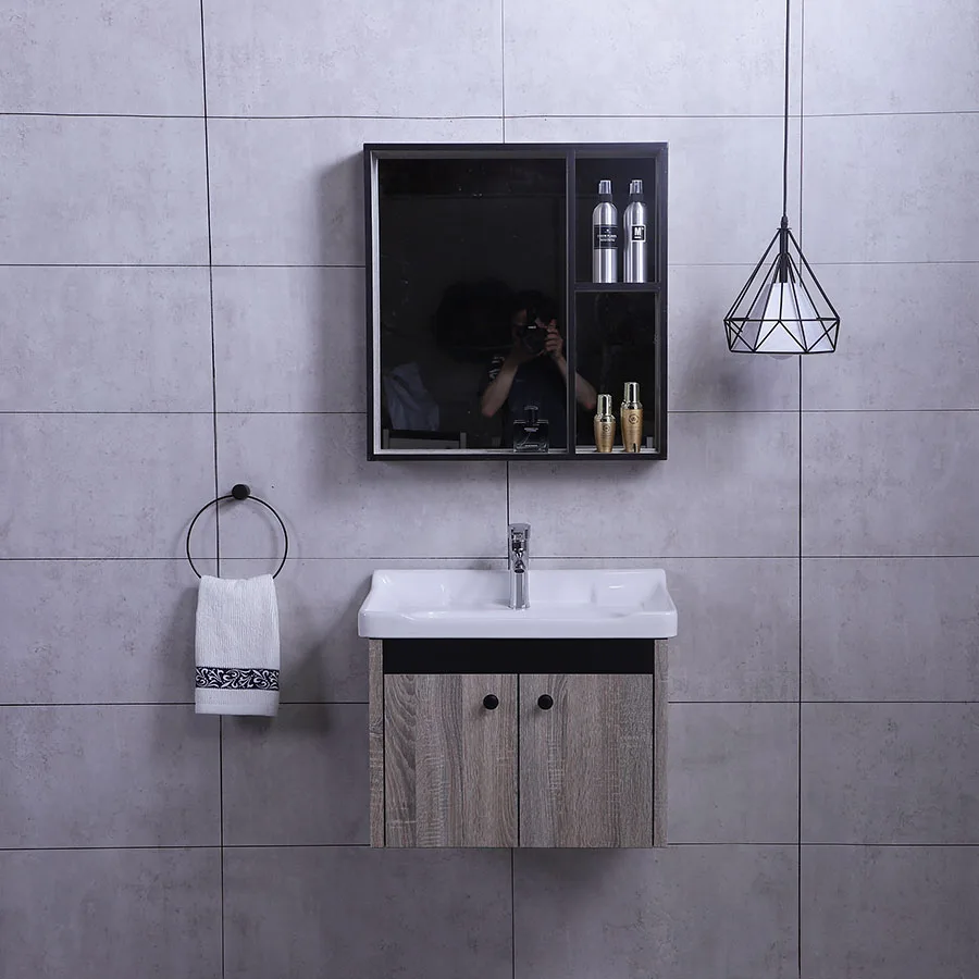Popular 60cm Wall Hanging Single Sink Bathroom Washbasin Cabinet Buy Bathroom Washbasin Cabinet