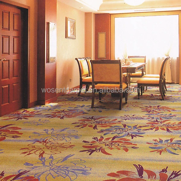 Axminster Carpet Custom Pattern Wool and Nylon Carpet