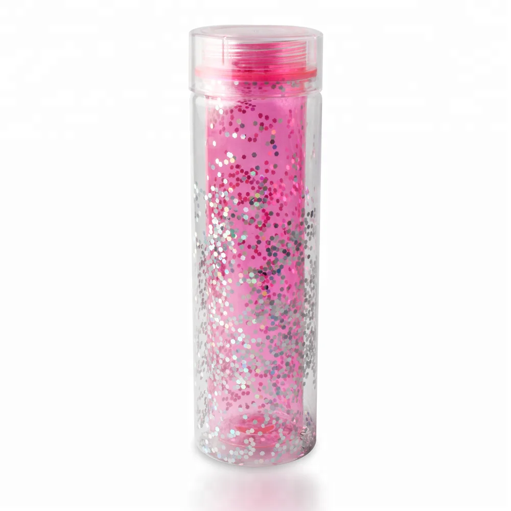 Double Wall Kawaii Water Bottle Glitter Double Wall Water - Temu