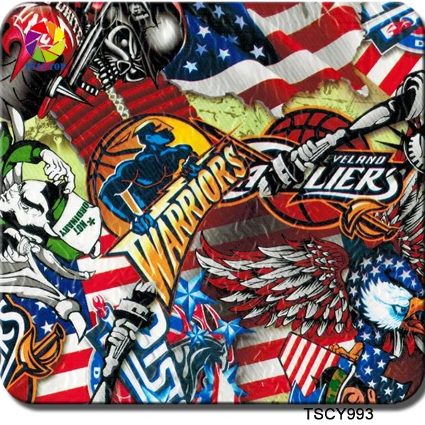 Wassertransferdruck Folie USA Flag Flagge 1 - 50cm Breit