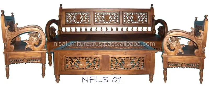 Classic Teak Wooden Carved Living Room Chairs Sofa Furniture| Alibaba.com