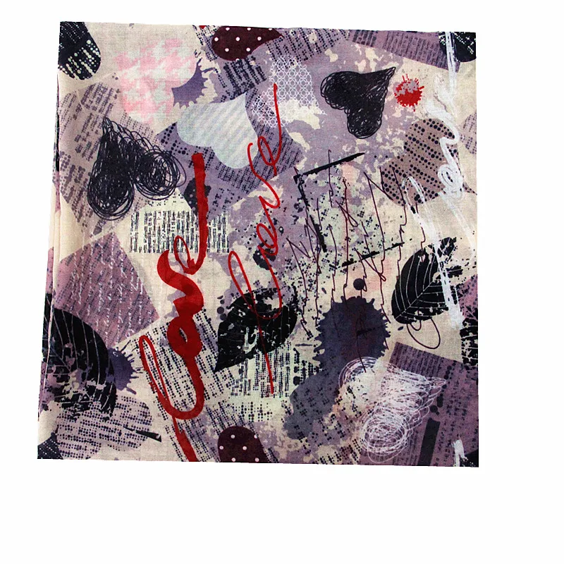 Квадратный хиджаб шарф Муслима индивидуальный дизайн цифровой печати для женщин