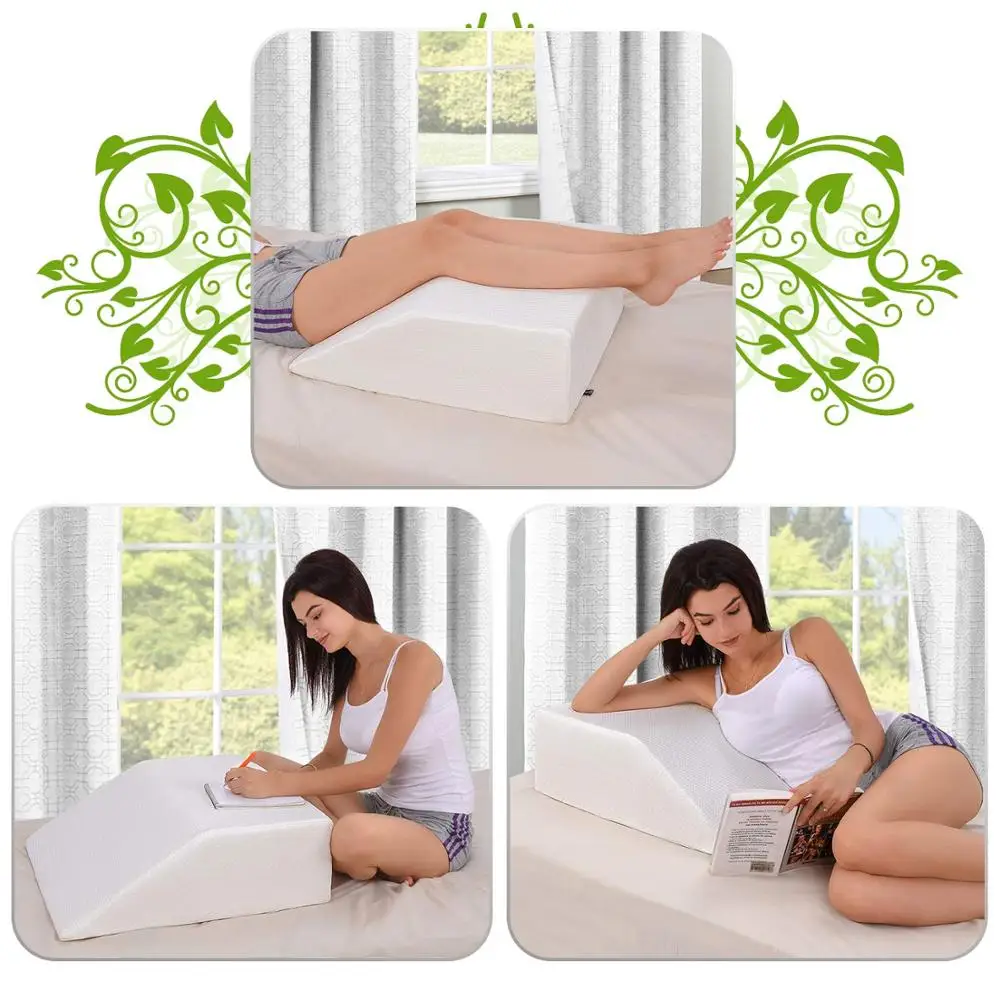 Memory Foam Orthopaedic Leg Pillow Clip Support Wedge Anti Slip