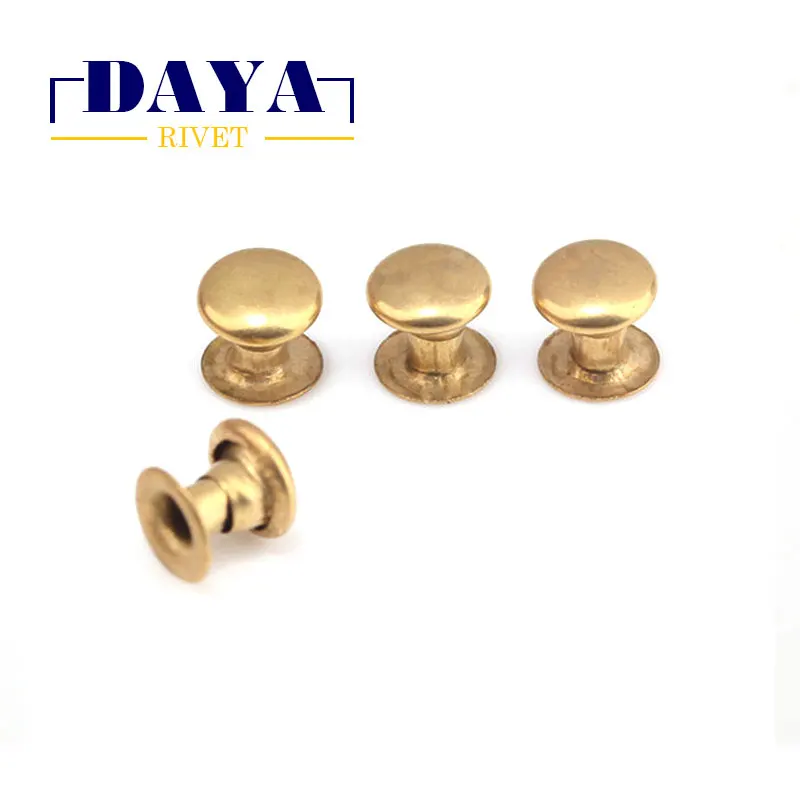 Лидер продаж двойное лицо 9*9 + 9 мм дешевые никель/Золотая кожа заклепки из нержавеющей стали с жемчужными заклепками