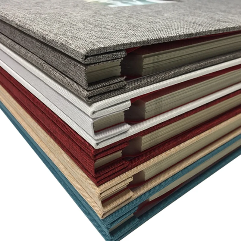 Фотоальбом самоклеящийся для скрапбукинга «сделай сам» Тканевая обложка на 40 страниц альбом в винтовой