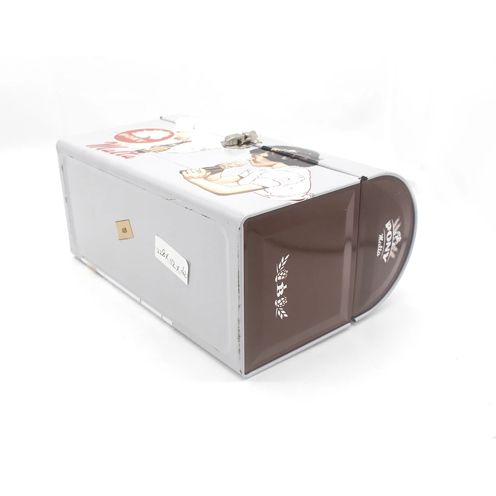 Guangdong индивидуальная пустая большая металлическая ручная Оловянная коробка для инструментов