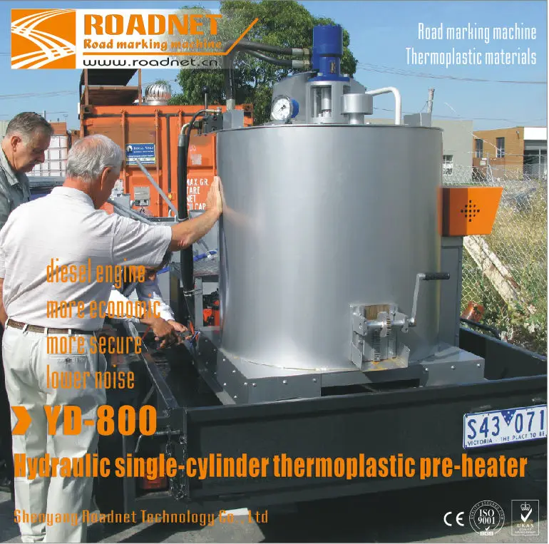 Гидравлические автоматический контроль температуры двойной цилиндр термопластичные подогреватель, термопластичный краски правильная машина