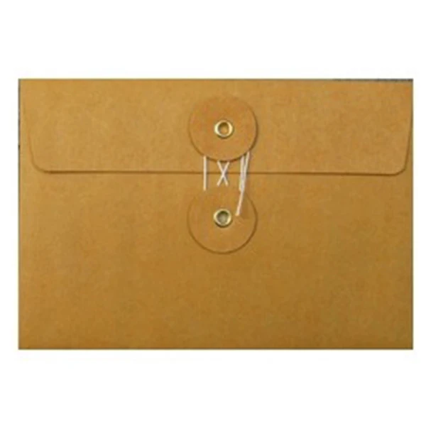 Luxury A4 Document Envelope | Custom Presentation Folder with Ribbon & Button Closure | Elegant Wedding Certificate Holder
