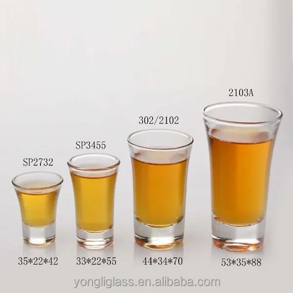 what is the average shot glass size