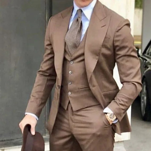 Tan Slim Fit Suit - Belmeade Mens Wear