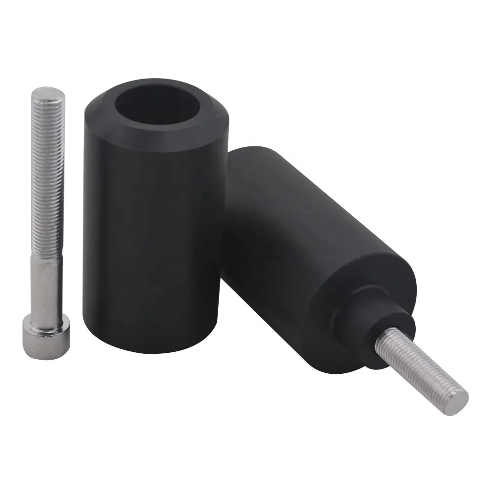 Black Motors Frame Sliders Falling Anti Crash Protector Custom Derlin Pad For Yamaha Yzfr1 2002