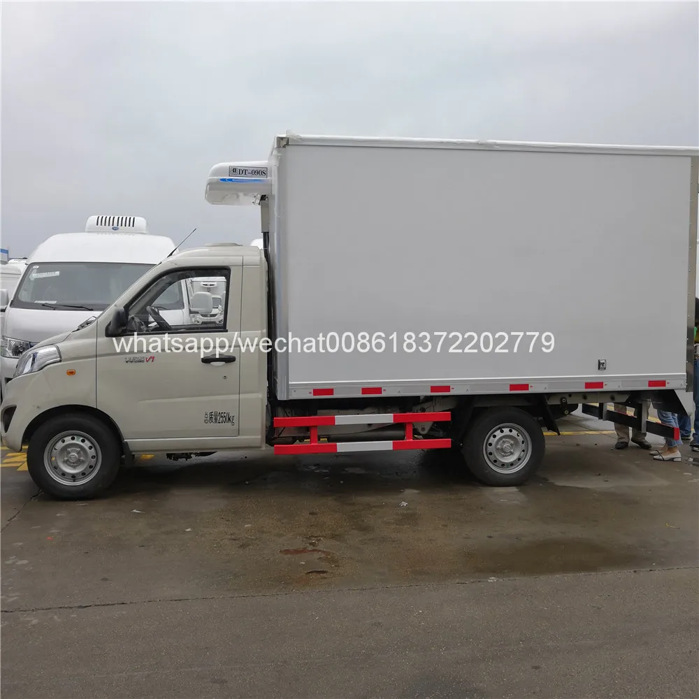 Foton V1 EURO 5  Small Refrigerated Truck for Fresh Vegetables and Fruits Transport in Chile