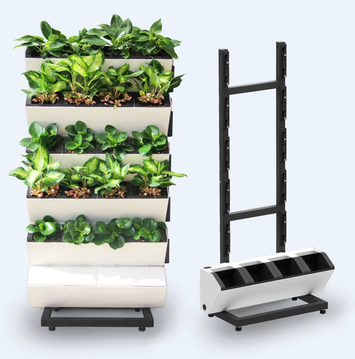 Pots and Planters Modular Wall-mounted Planter Mint Green Home & Hobby ...