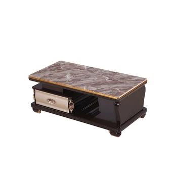 wholesale custom vintage marble tops effect coffee table classic tea tables