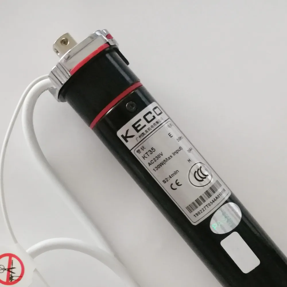 KECO Electric Rolling Curtain Motor KT35-10/17-E with Radio Frequency Receiver and Dry Contact for Automation Roller Blind