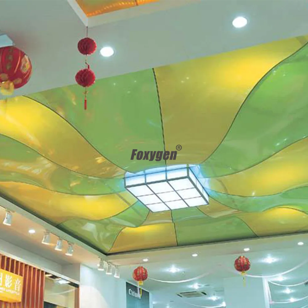 ceiling decoration film msd glossy black pvc stretch ceiling film-16