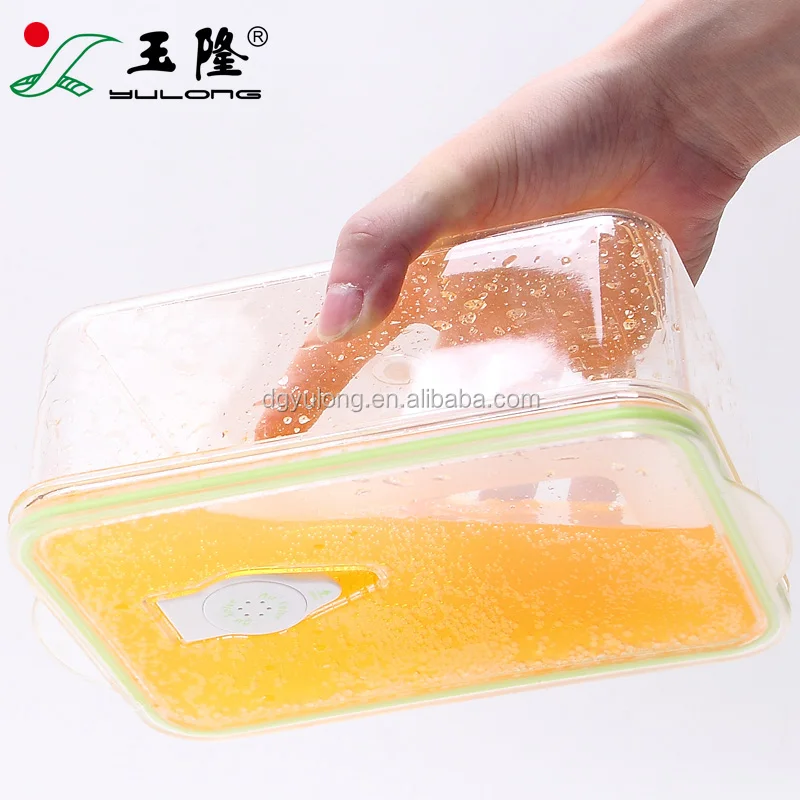 BPA Free Rectangular Plastic Vacuum Food Storage Containers with Pump ...