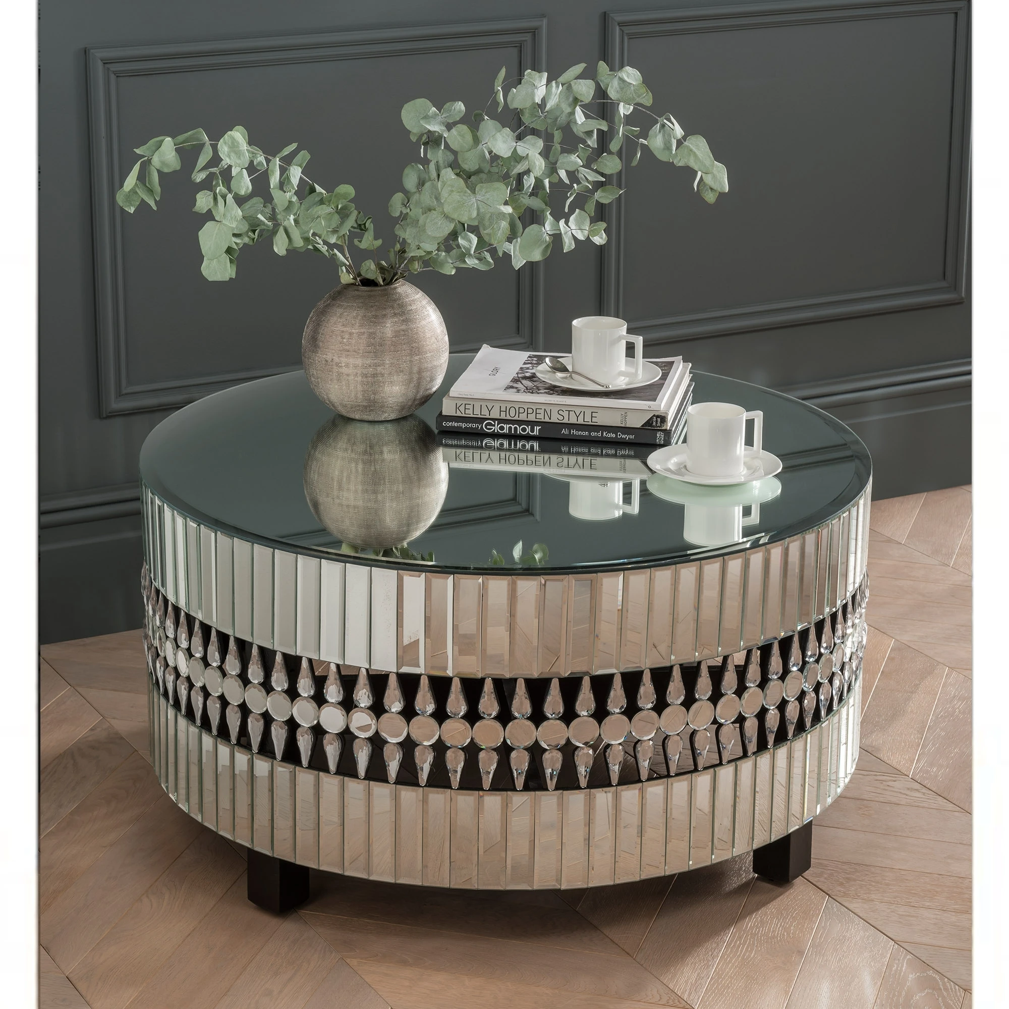 2018 Hotsale Home Hotel Living Room Round Crystal Mirror Coffee Table Buy Modern Round Mirror Coffee Table