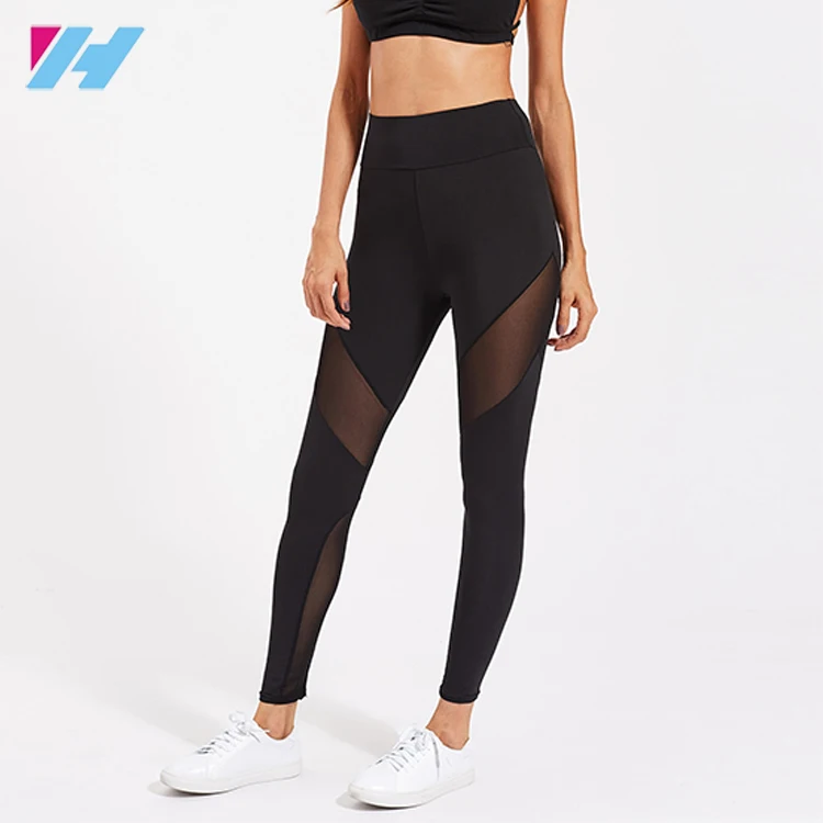 active mesh panel leggings
