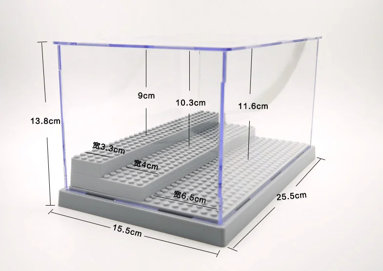 Самая продаваемая тонировка для стекла в 3 шага демонстрационная коробка пылезащитной витрина для лего блоков акриловый пластик дисплей коробка чехол
