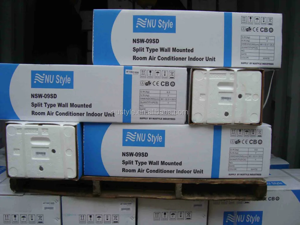 Воздуховод типа воздуховода (9000BTU, 12000BTU, 18000BTU, 24000BTU, 42000BTU, 48000BTU, R22/R410a, 50 Гц/60 Гц)
