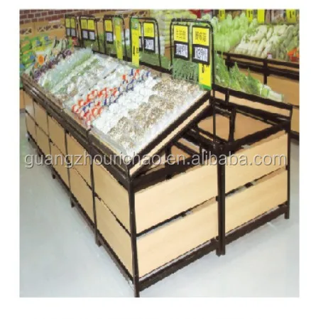 スーパーマーケット用の果物野菜ディスプレイ棚 ゴンドラ棚 スーパーマーケット機器の宣伝 Buy フルーツ野菜のディスプレイ棚 木製野菜とフルーツ棚 広告ディスプレイスーパーマーケット棚 Product On Alibaba Com