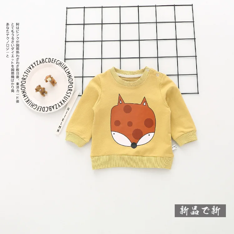 Оптовая продажа Новые Одежда для новорожденных мультфильм животных шаблон детская одежда